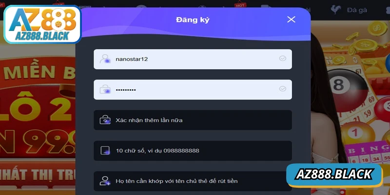 Đăng ký theo hướng dẫn một cách mau lẹ, an toàn cho người mới