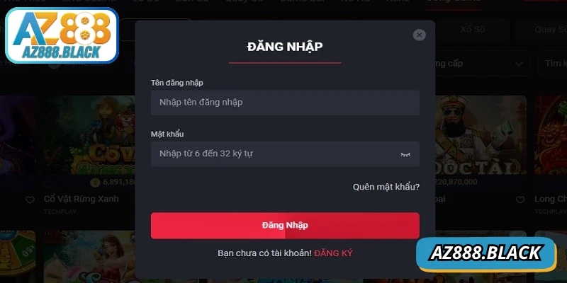 Đăng nhập là thao tác bắt buộc để giải trí và kiếm thưởng lớn
